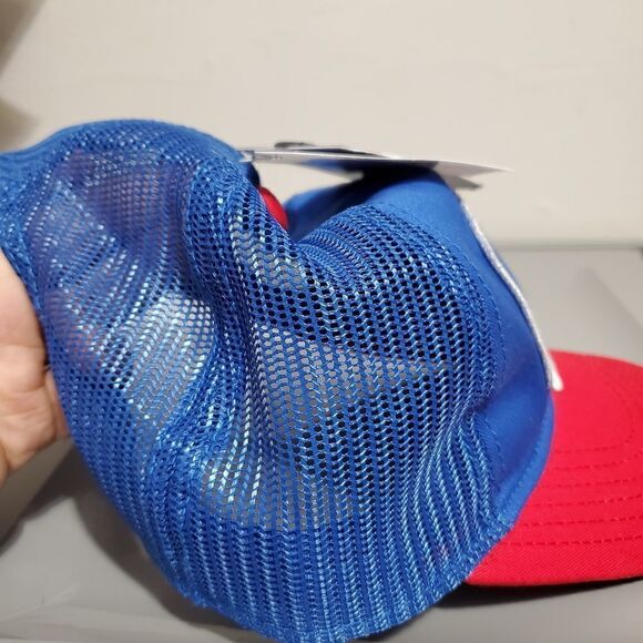 NWT Pabst Blue Ribbon Beer Cap Spell Out Logo Mesh SnapBack Trucker Baseball Hat - Picture 2 of 9